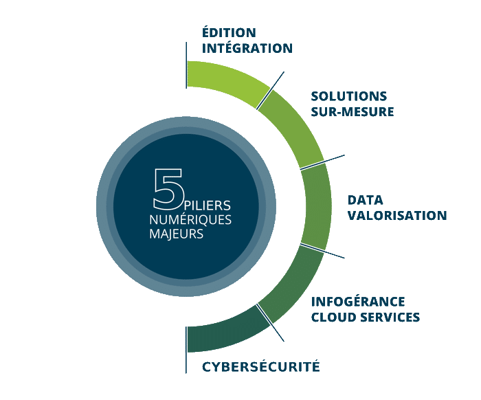 Schéma des 5 piliers de l'activité Sigma